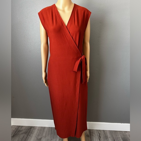 Eileen Fisher, brick red jumpsuit in size XS. - Picture 2 of 6